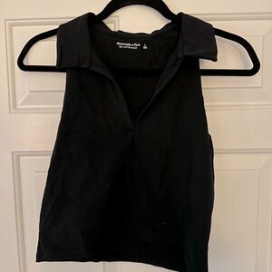 Abercrombie crop top polo tank